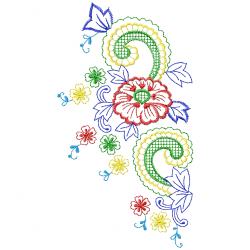 Flowers And Tree Embroidery Design 3 Flowers And Tree Embroidery Design 3